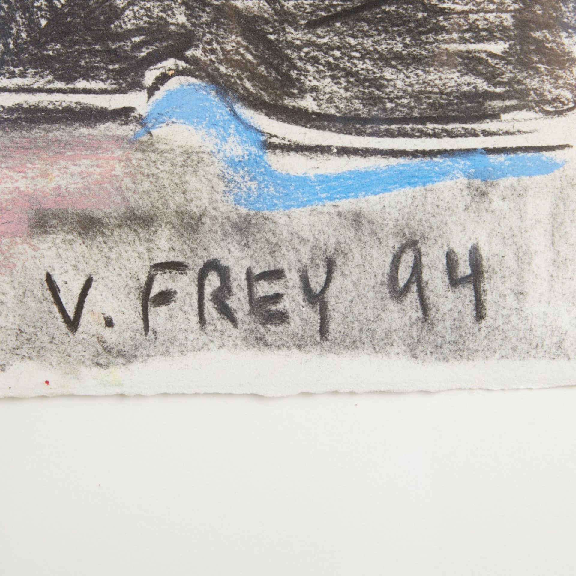 Viola Frey "The Discussion II" Pastel on Paper - Bild 6 aus 6