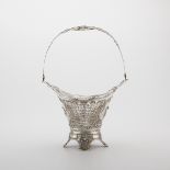 Georg Roth 19th c. Hanau Silver Basket w/ Glass