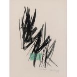 Toko Shinoda "Verdure" Sumi Woodblock Print