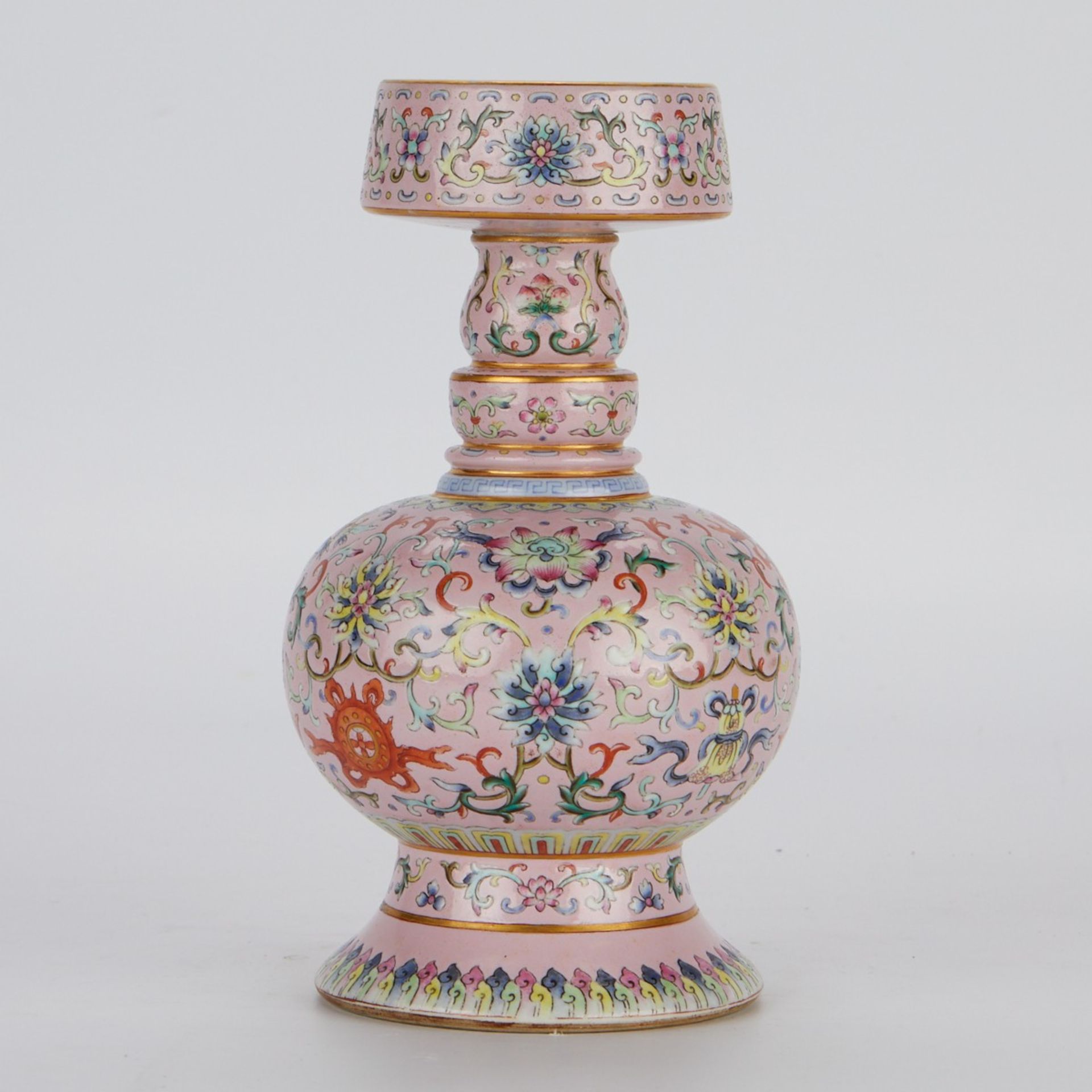 Early Chinese Famille Rose Tibetan-Style Ewer - Image 5 of 11