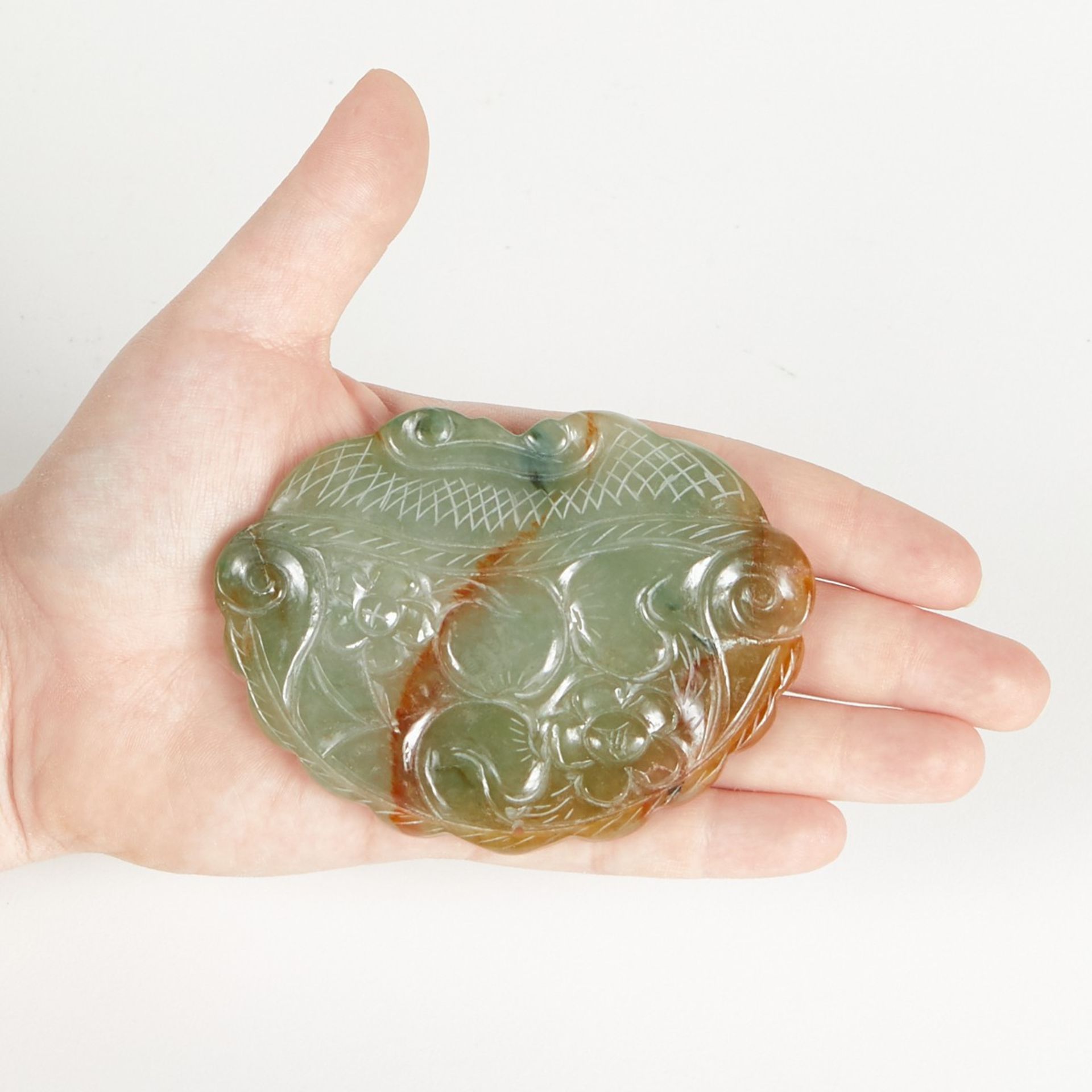 Pair of Modern Chinese Jade Plaques on Stands - Image 8 of 8