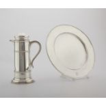 Shreve Crump & Low Sterling Silver Tankard & Plate