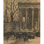 Luigi Kasimir "Paris Boul de la Madeleine" Etching