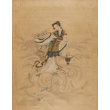 19th/20th Chinese Silk Painting of a Lady