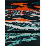 Richard Bosman "Sunset" Linocut