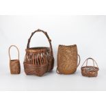 4 Japanese Woven Baskets