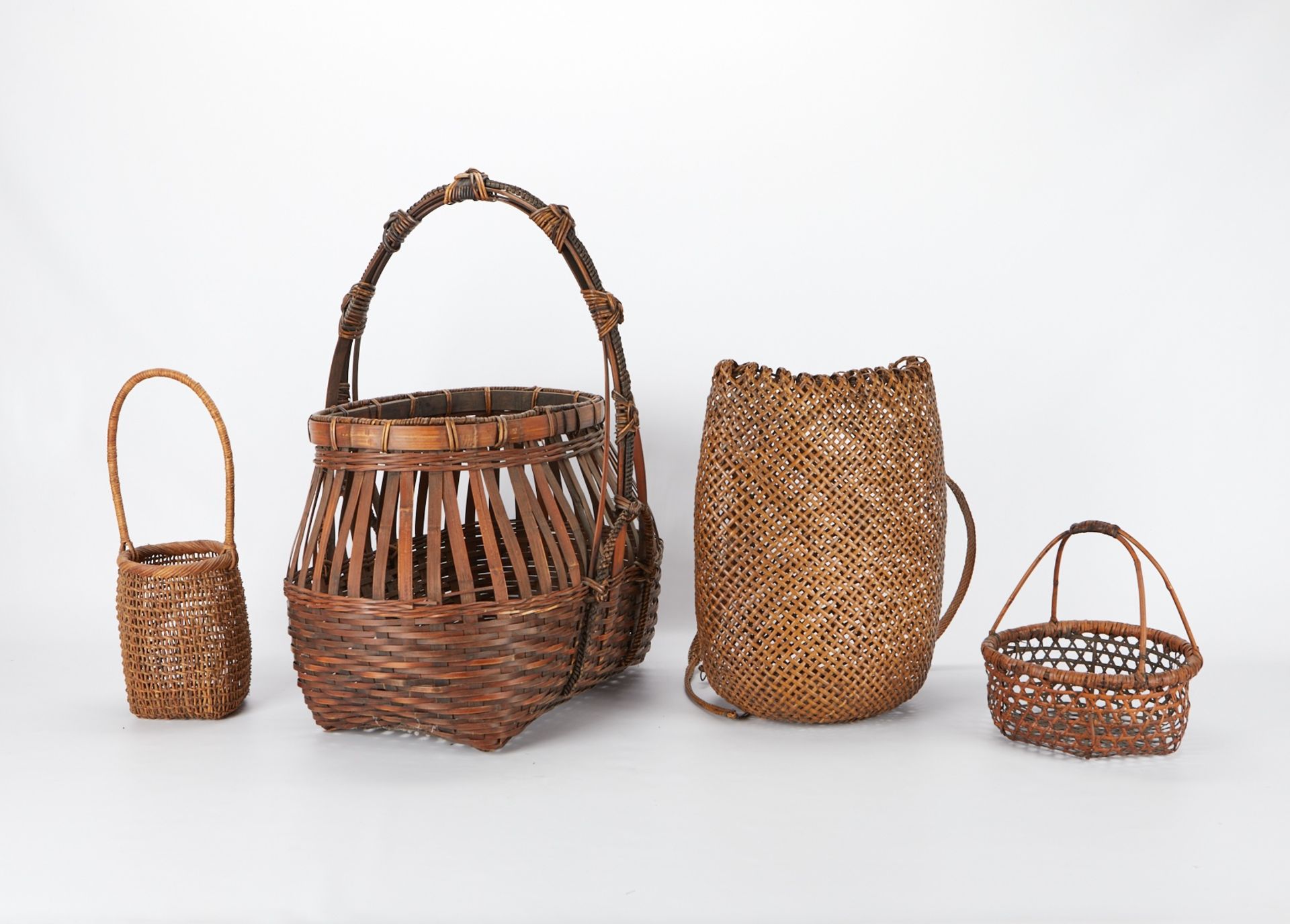 4 Japanese Woven Baskets