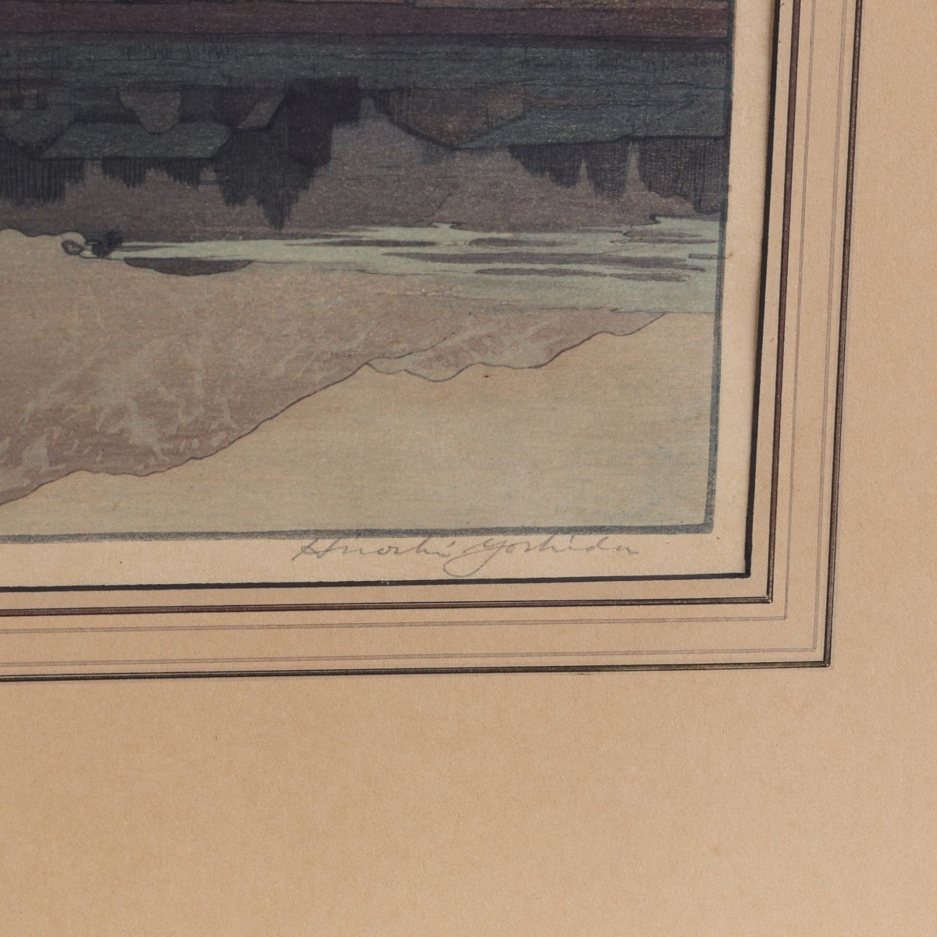 Hiroshi Yoshida "Itoigawa" Woodblock Print - Image 5 of 7