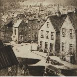 Morris Henry Hobbs Chicago Street Scene Etching