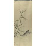 Maruyama Okyo Ink Scroll Painting of Carp