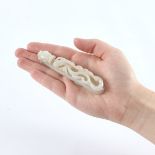 Chinese Jade Carved Dragon Belt Hook