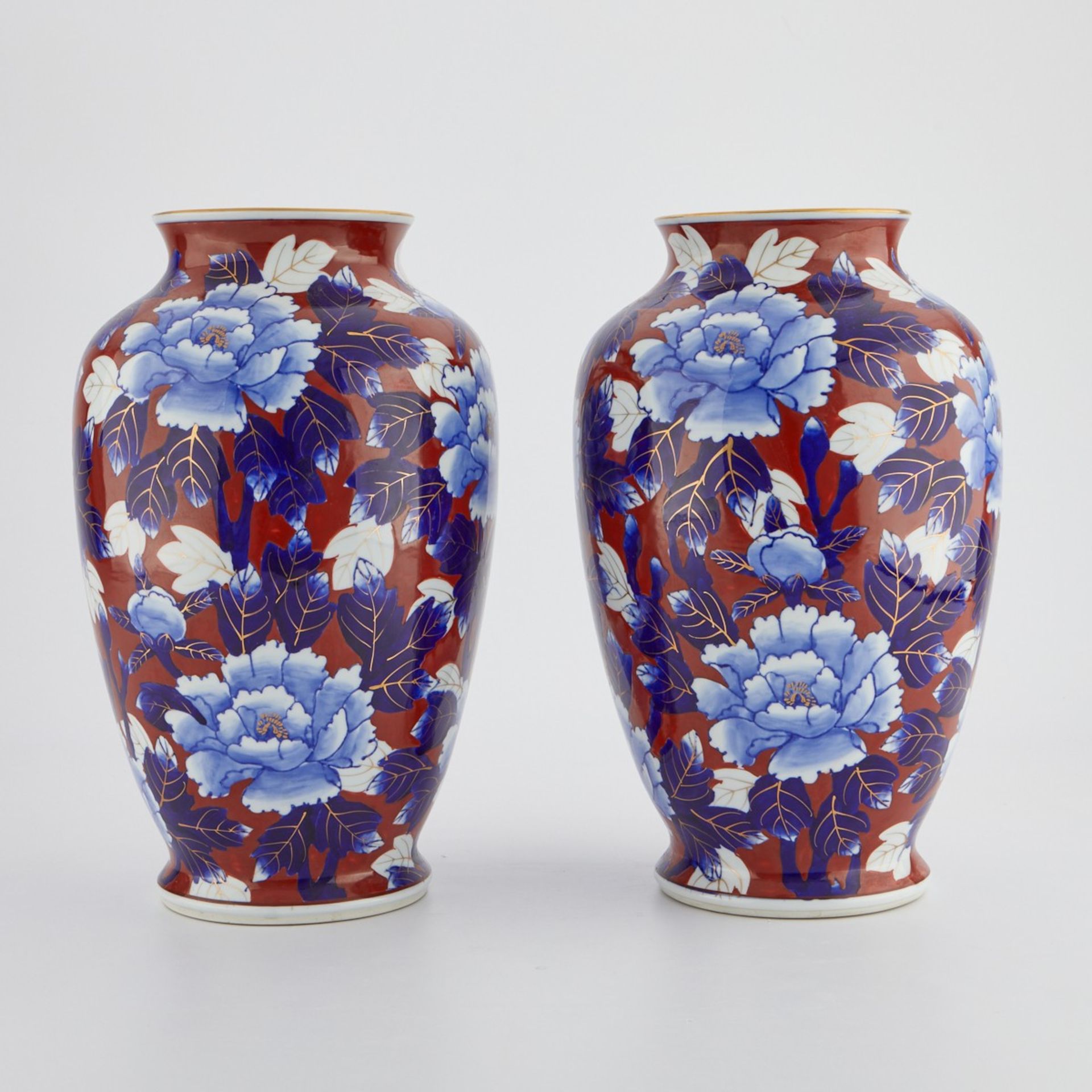 Pair Japanese Arita Vases - Image 3 of 7