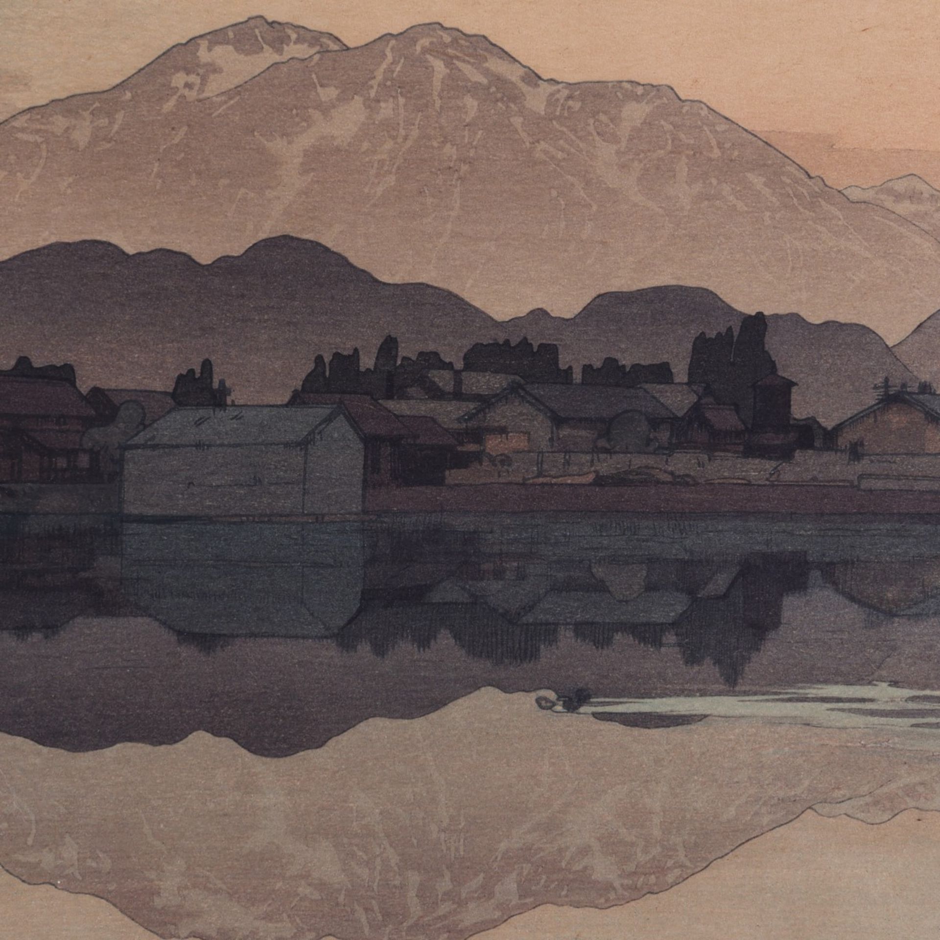 Hiroshi Yoshida "Itoigawa" Woodblock Print - Image 7 of 7