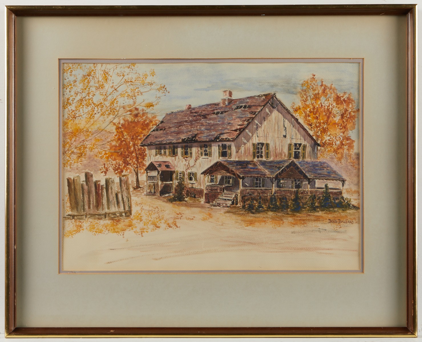 Doug Ballard "Old Grand Hotel" Watercolor - Image 2 of 4