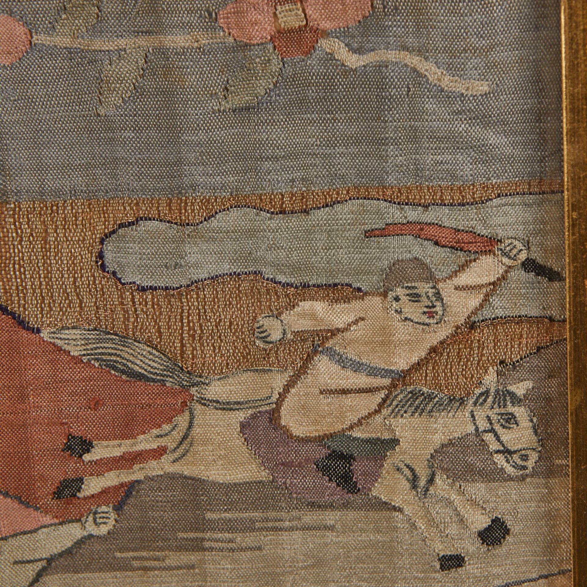 3 Chinese Textiles Embroidery and K'ossu Kesi - Bild 9 aus 14