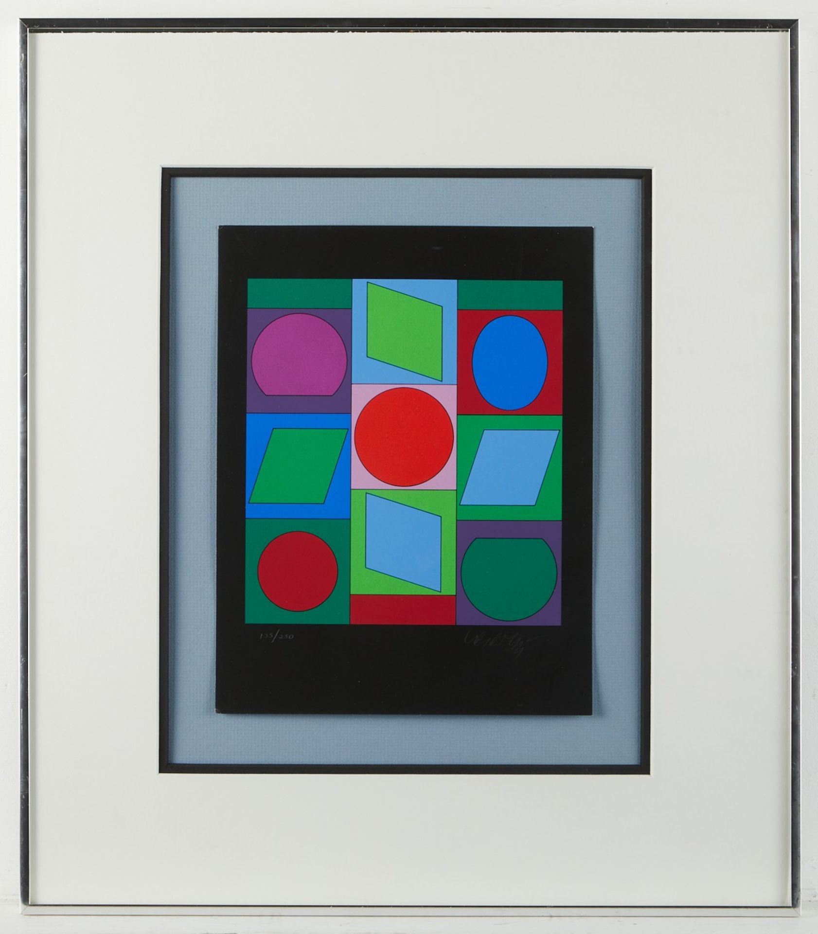 Victor Vasarely "Microcosmos Cubes" Serigraph - Image 2 of 6