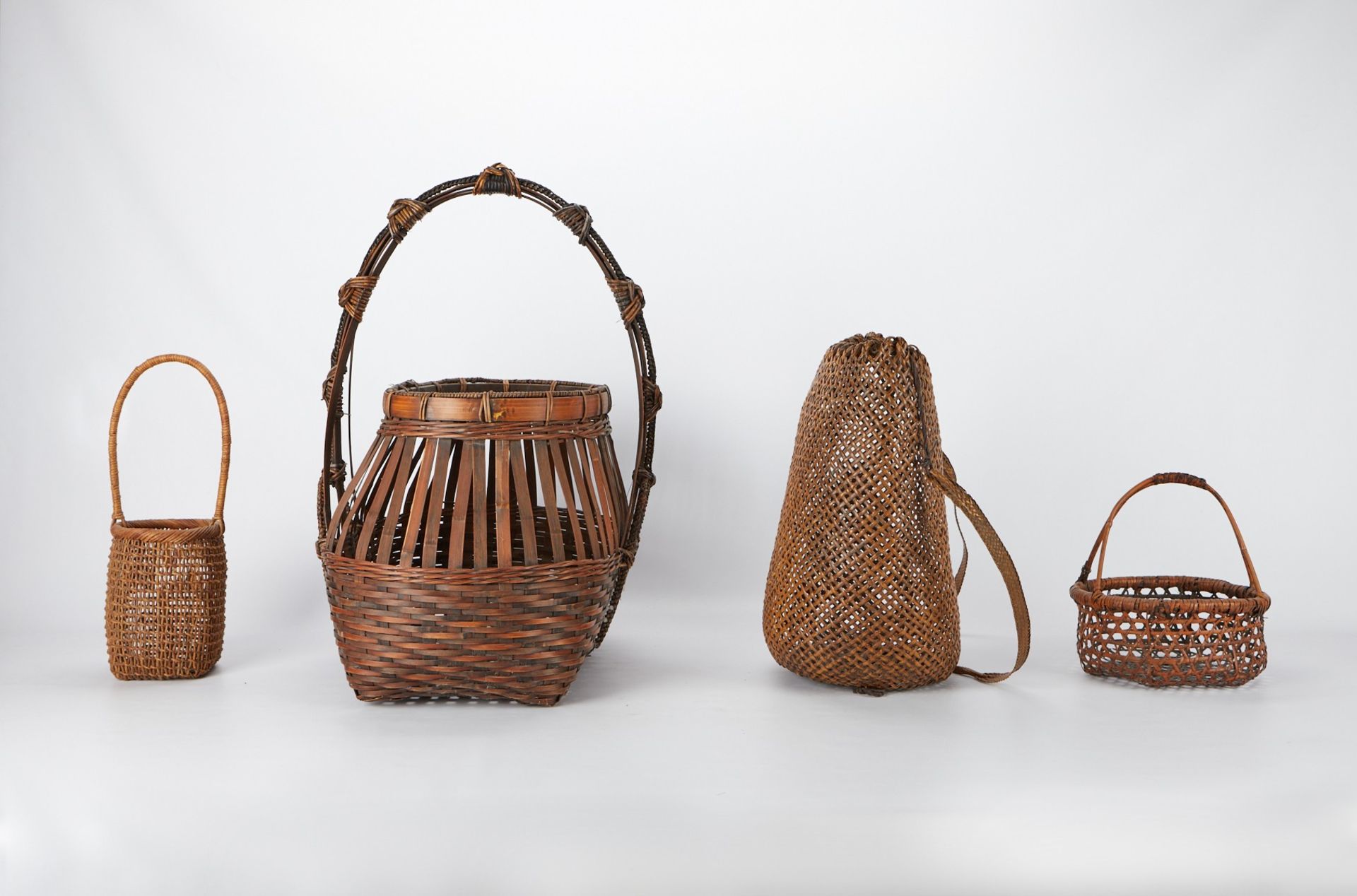 4 Japanese Woven Baskets - Bild 4 aus 9