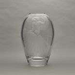 Lindstrand Orrefors MCM Glass Vase w/ Nude