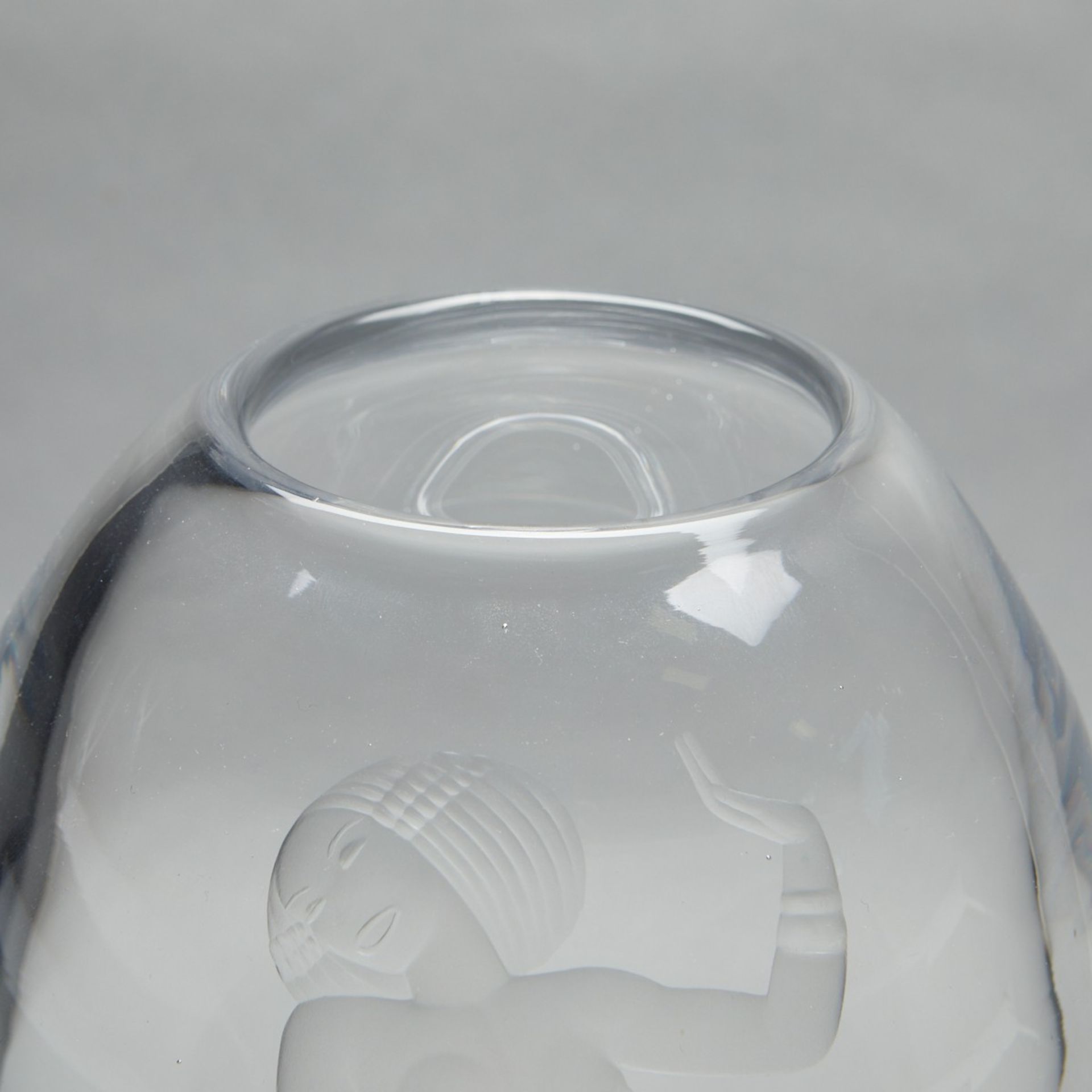 Lindstrand Orrefors MCM Glass Vase w/ Nude - Bild 6 aus 7