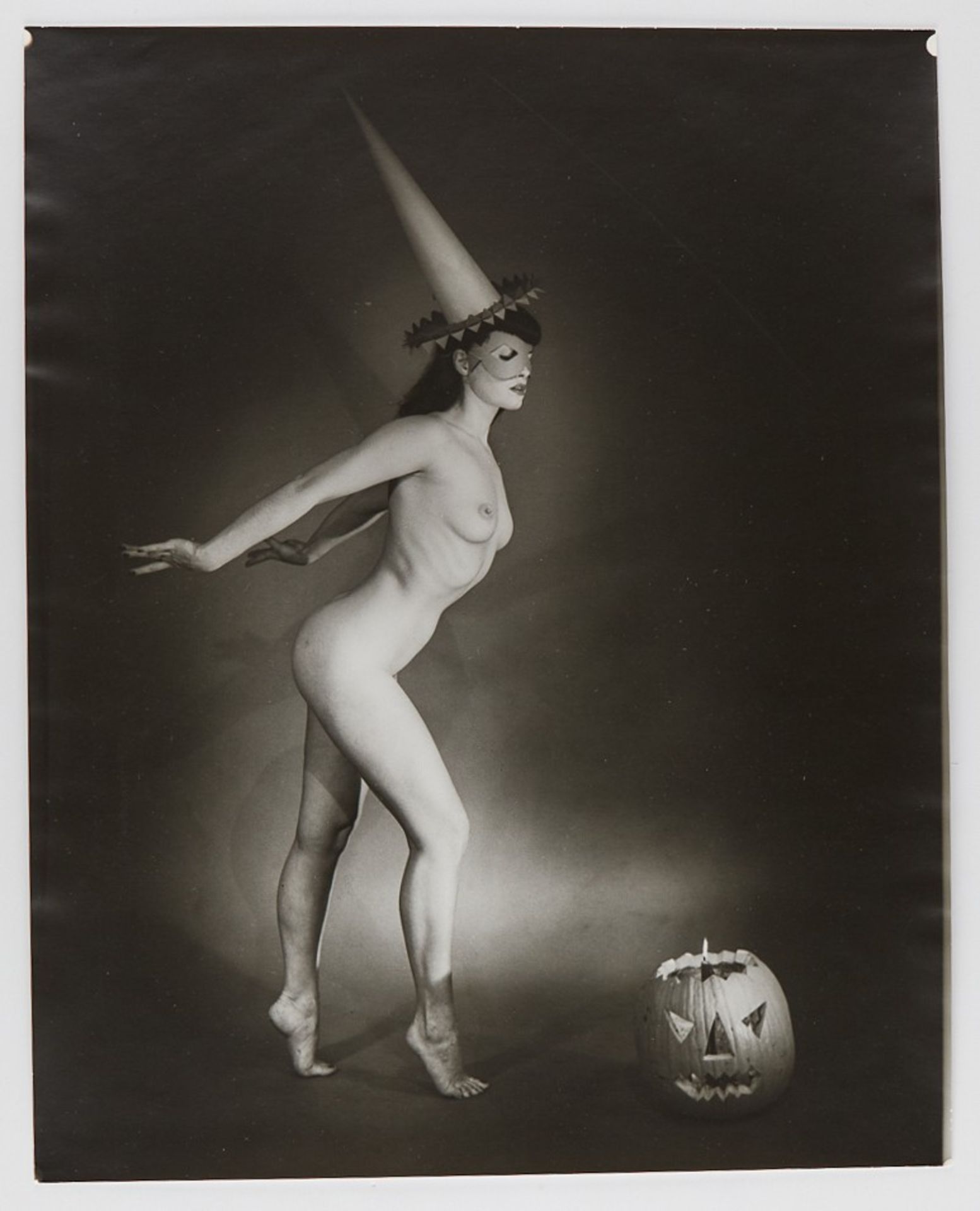 Wellington Lee Photograph Bettie Page w/ Pumpkin - Image 2 of 10