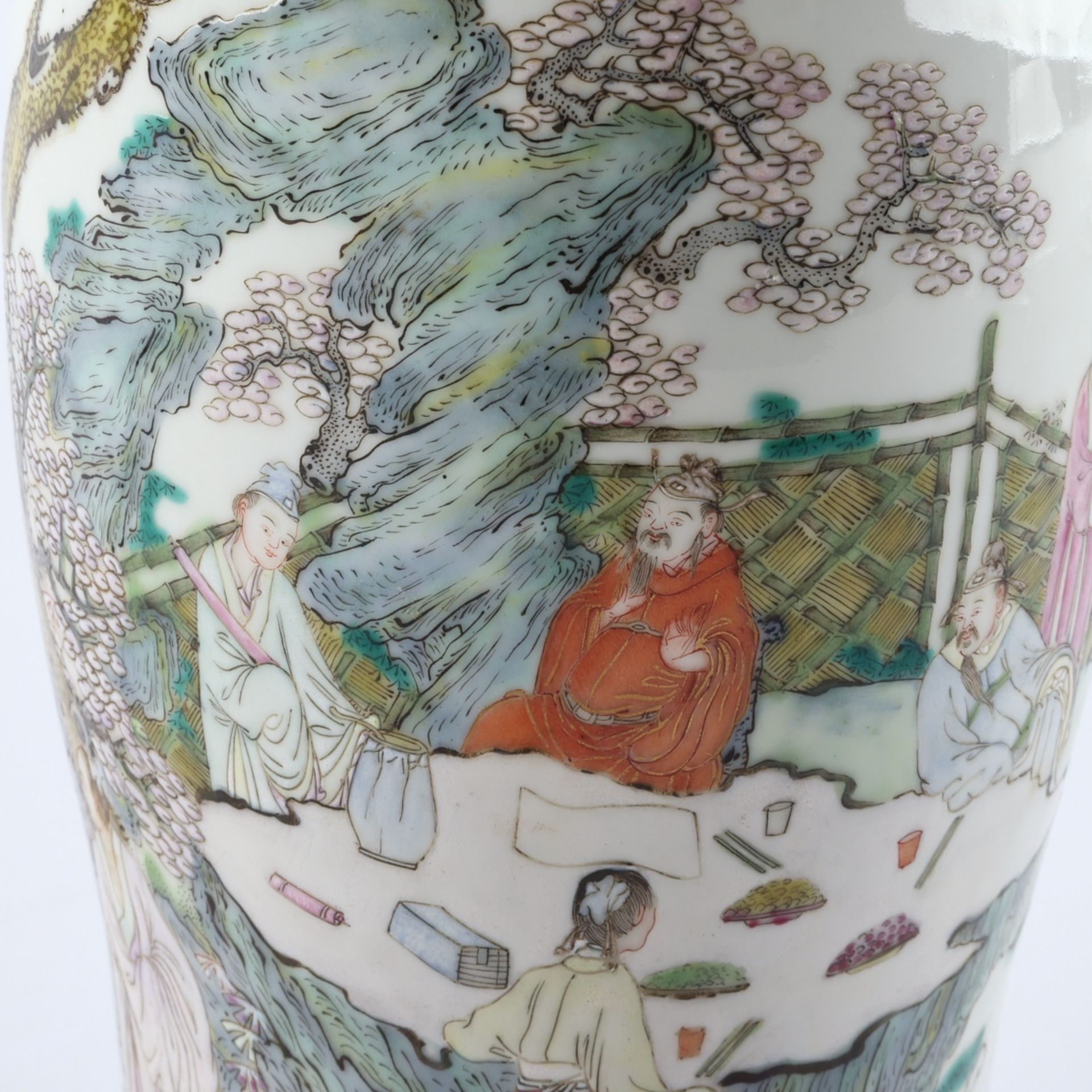 Chinese Porcelain Famille Rose Vase as Lamp - Image 3 of 7