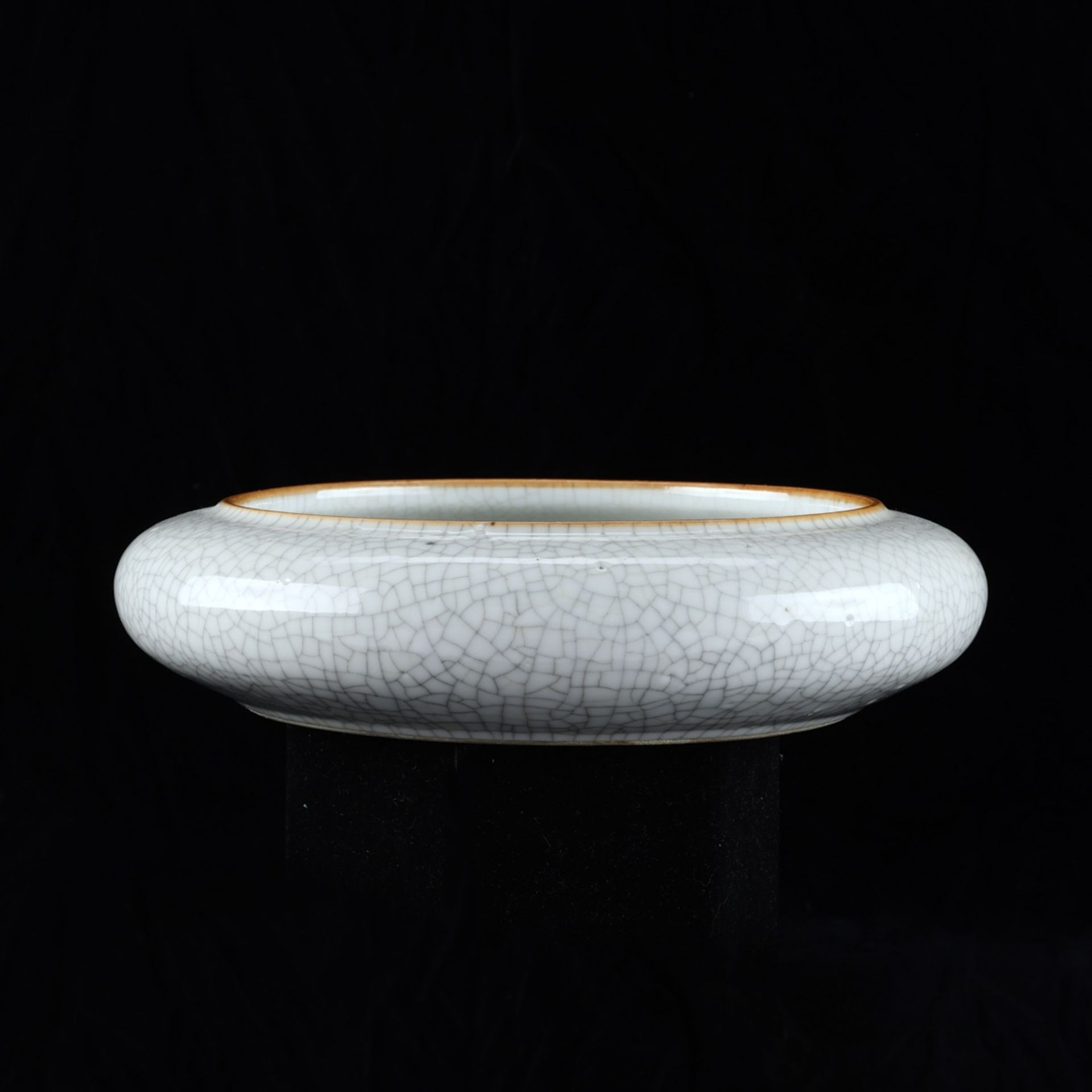 Chinese Guangxu Crackle Celadon Brush Washer - Image 2 of 8