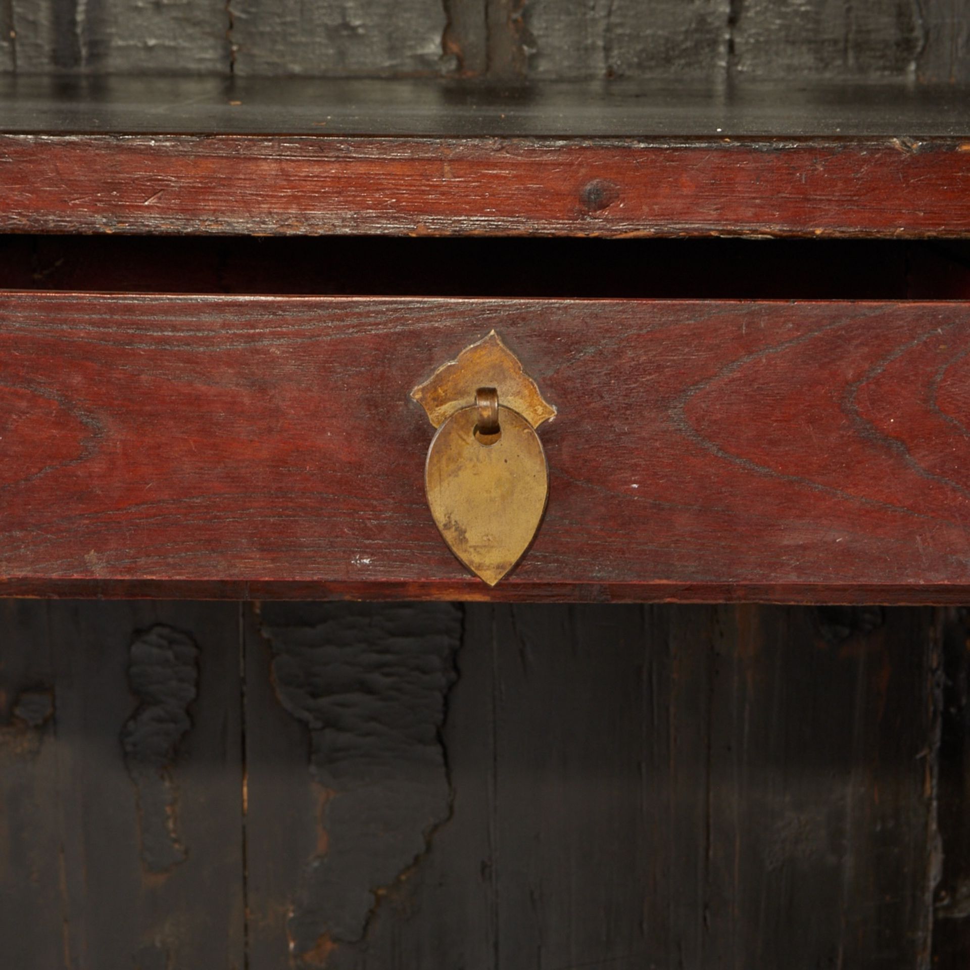 Antique Chinese Wood Cabinet or Wardrobe - Image 8 of 15