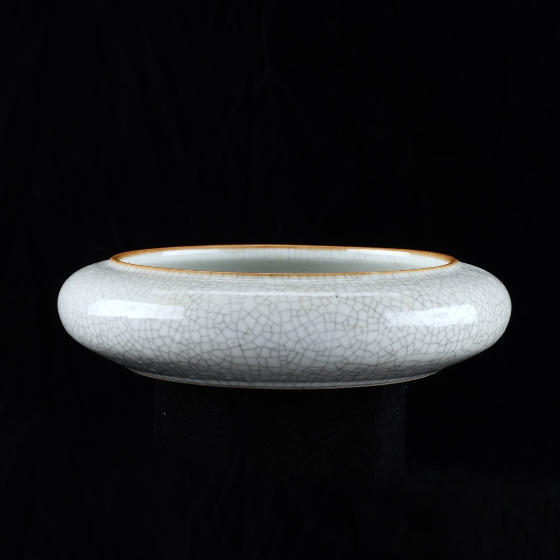 Chinese Guangxu Crackle Celadon Brush Washer - Image 3 of 8