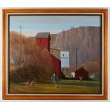 Paul Kramer Painting Mill Landscape