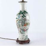 Chinese Porcelain Famille Rose Vase as Lamp