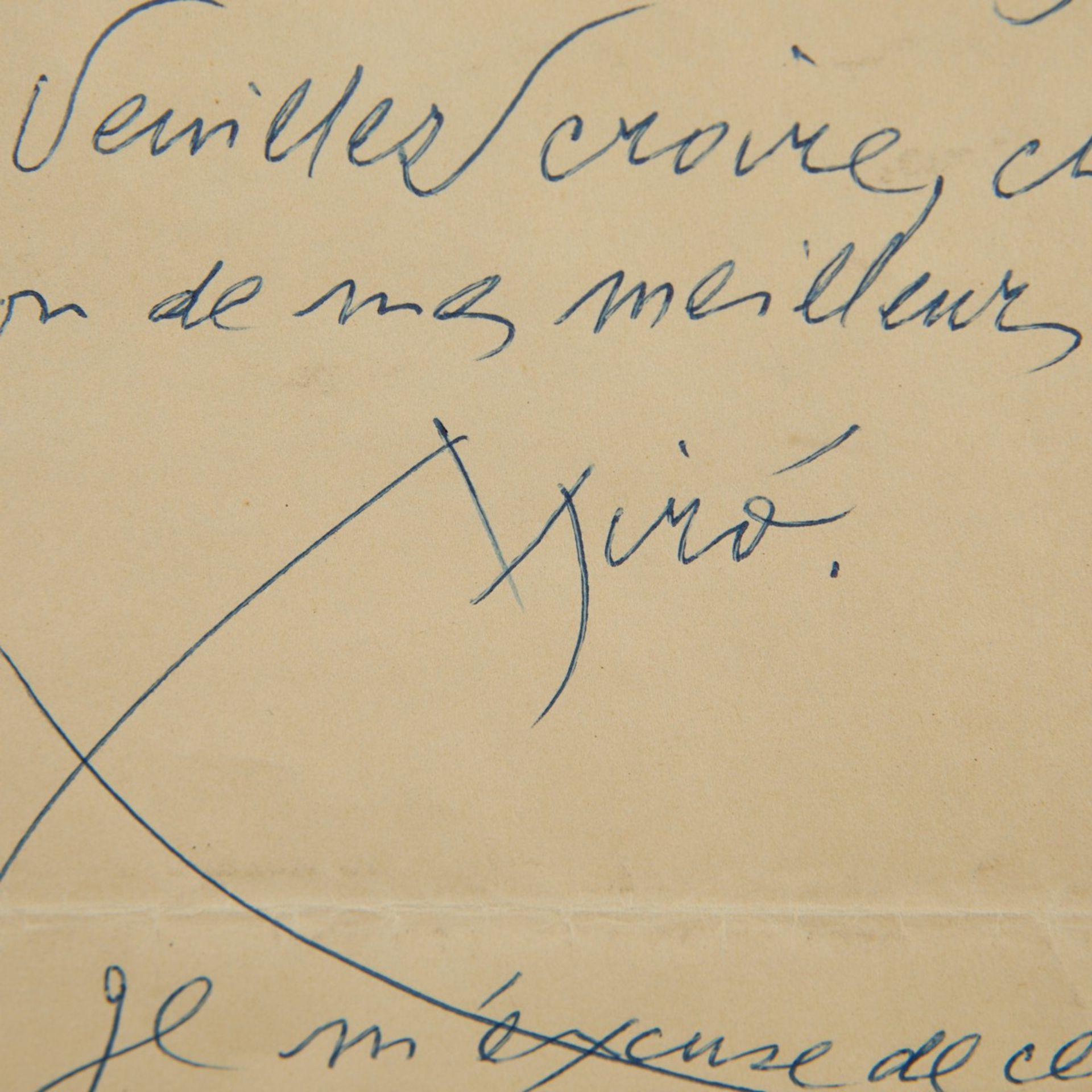 Attrib. Joan Miro Letter & Photograph - Bild 3 aus 5