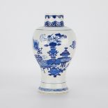 Chinese Kangxi Blue and White Vase