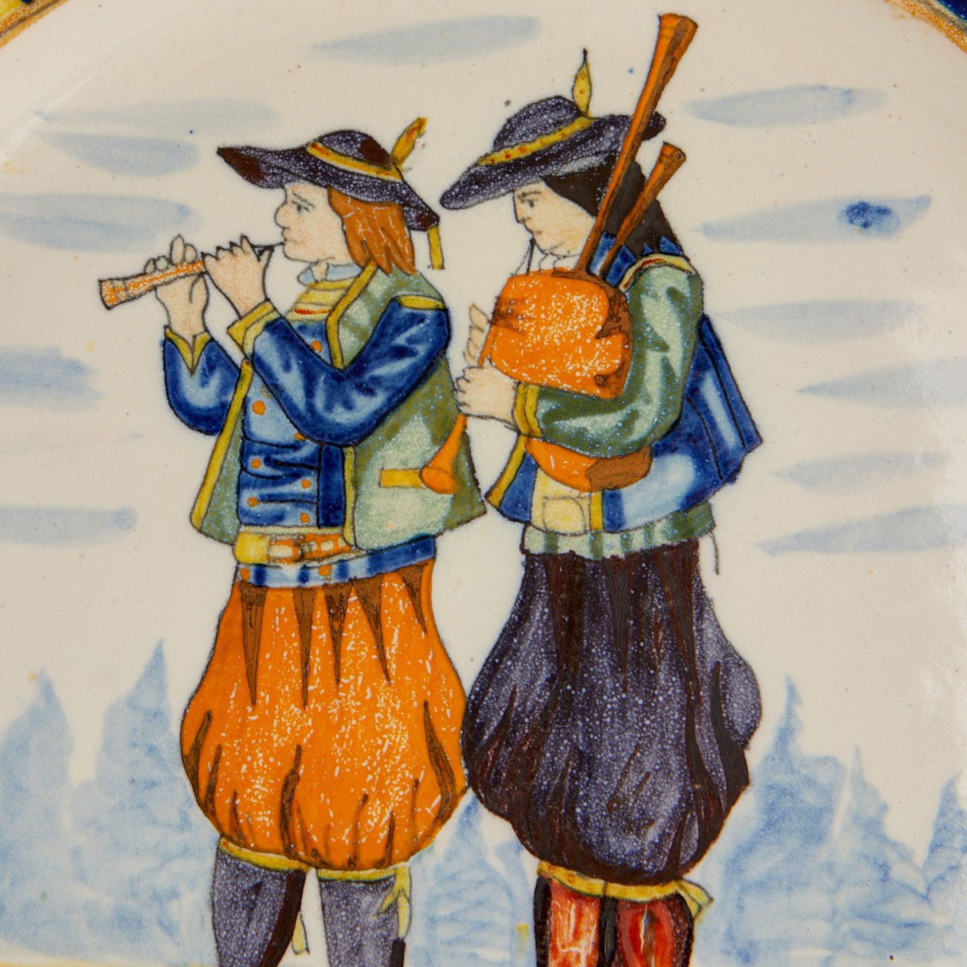 3 Henriot Quimper French Faience Plates - Image 2 of 9