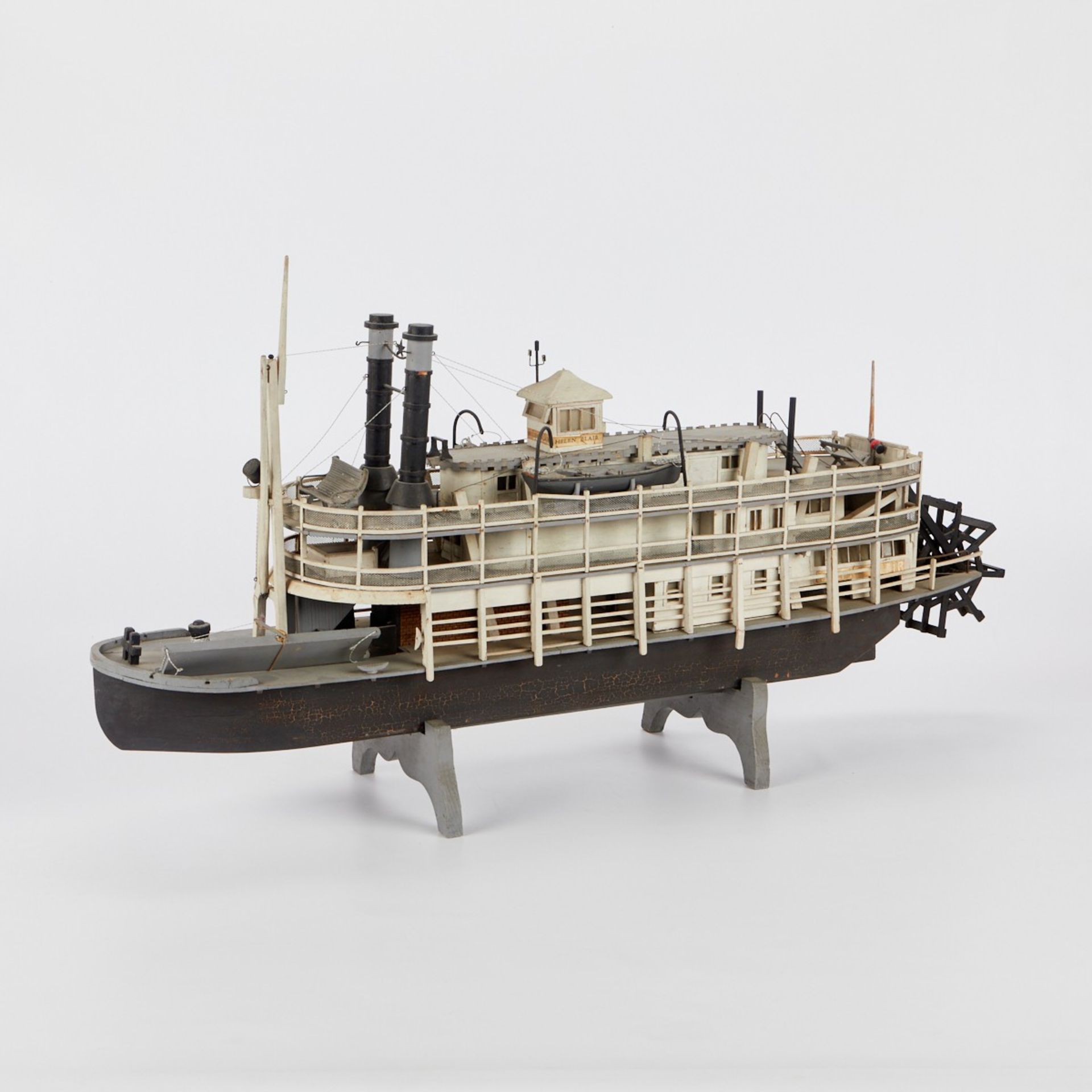 20th c. Folk Art "Helen Blair" Ship Model