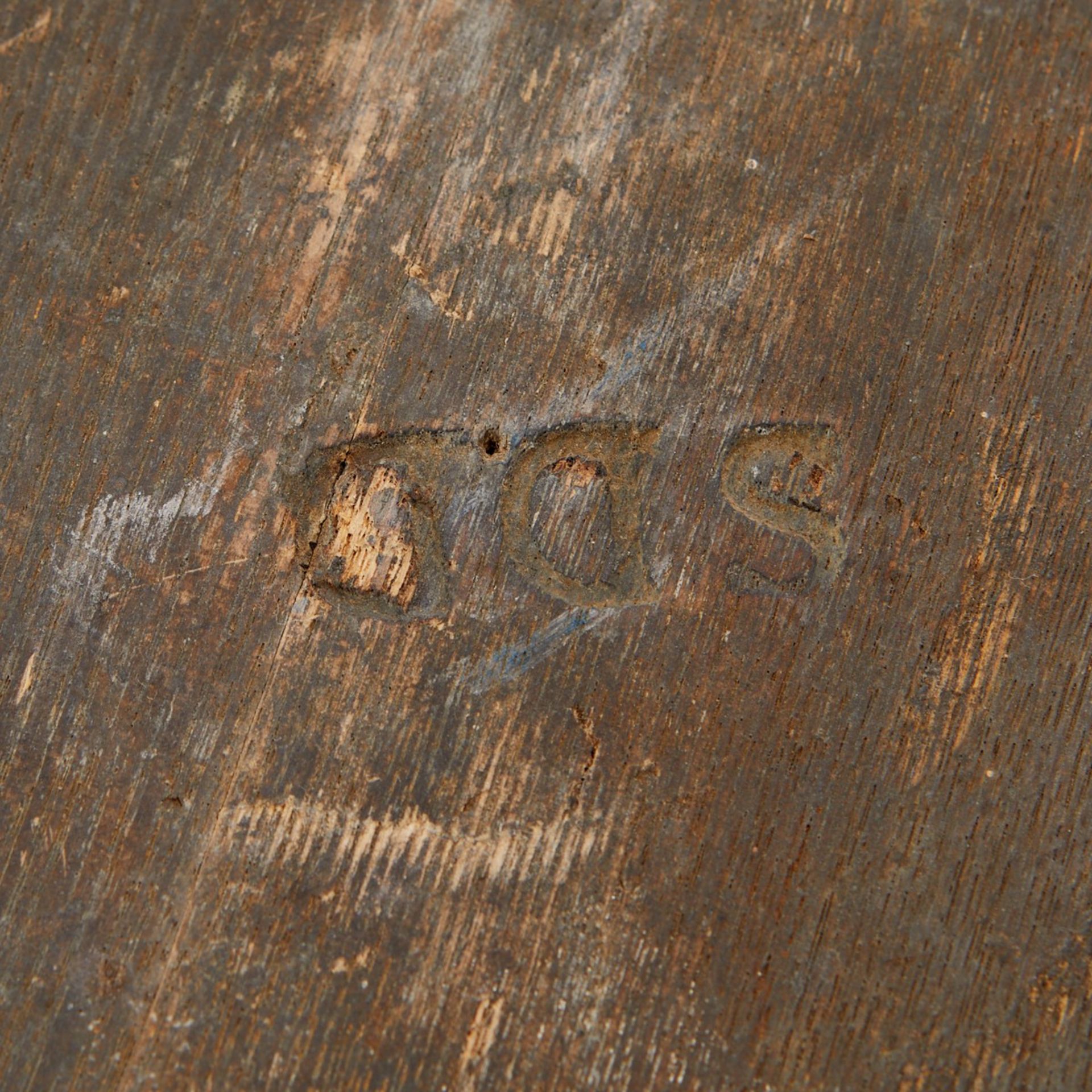 2 18th c. Wood Firken Barrels Painted - Image 9 of 11