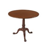 18th c. American Walnut Tilt-top Tea Table