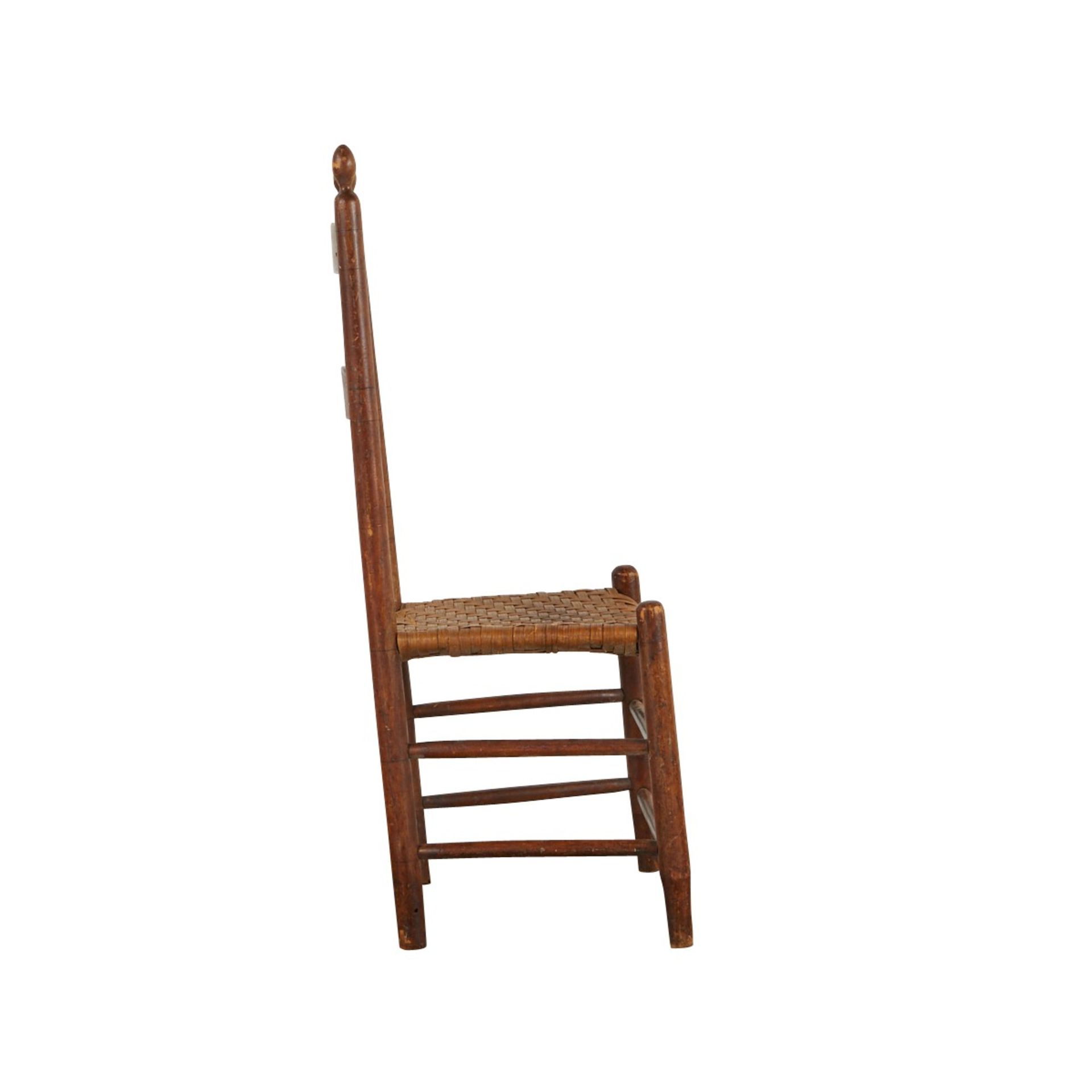 Shaker Freegift Wells Watervliet Chair ca 1830 - Image 3 of 8