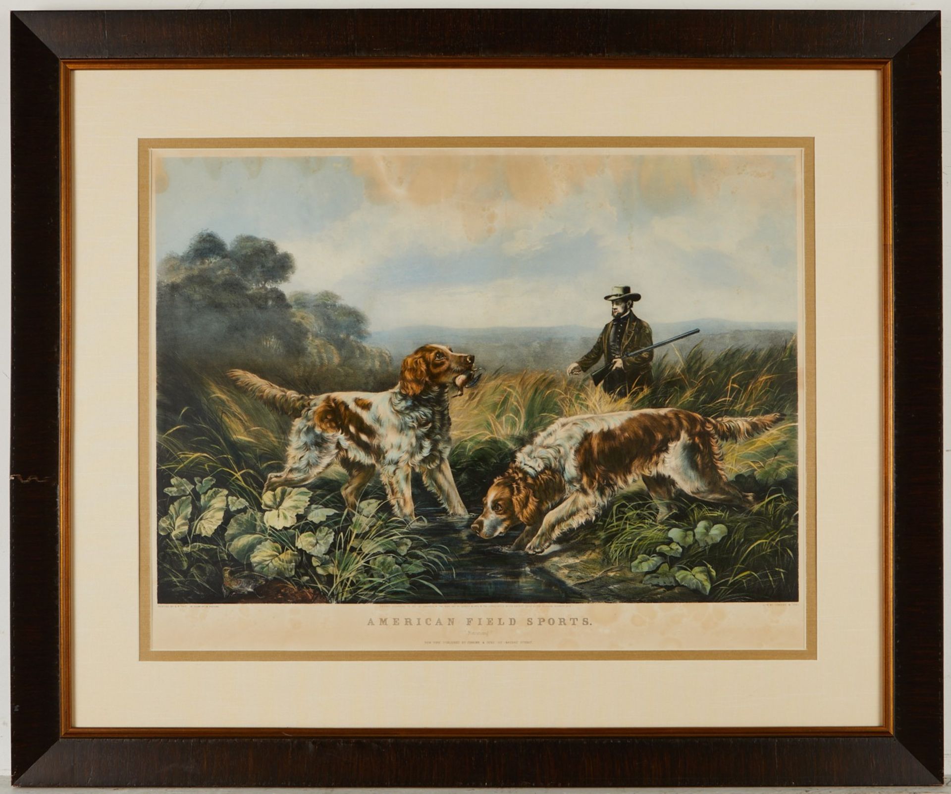 3 Currier & Ives Hunting Dogs Prints - Image 3 of 24