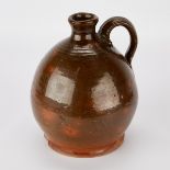 Green & Yellow Redware Jug