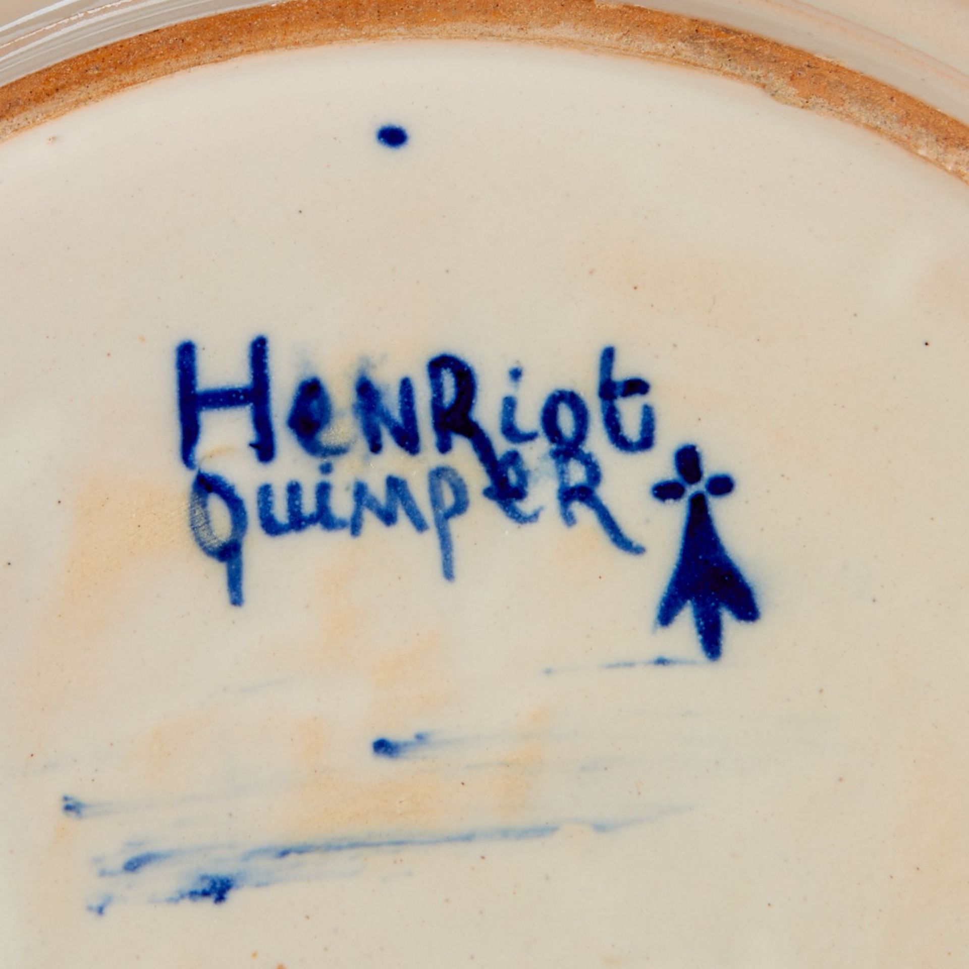 3 Henriot Quimper French Faience Plates - Image 6 of 9