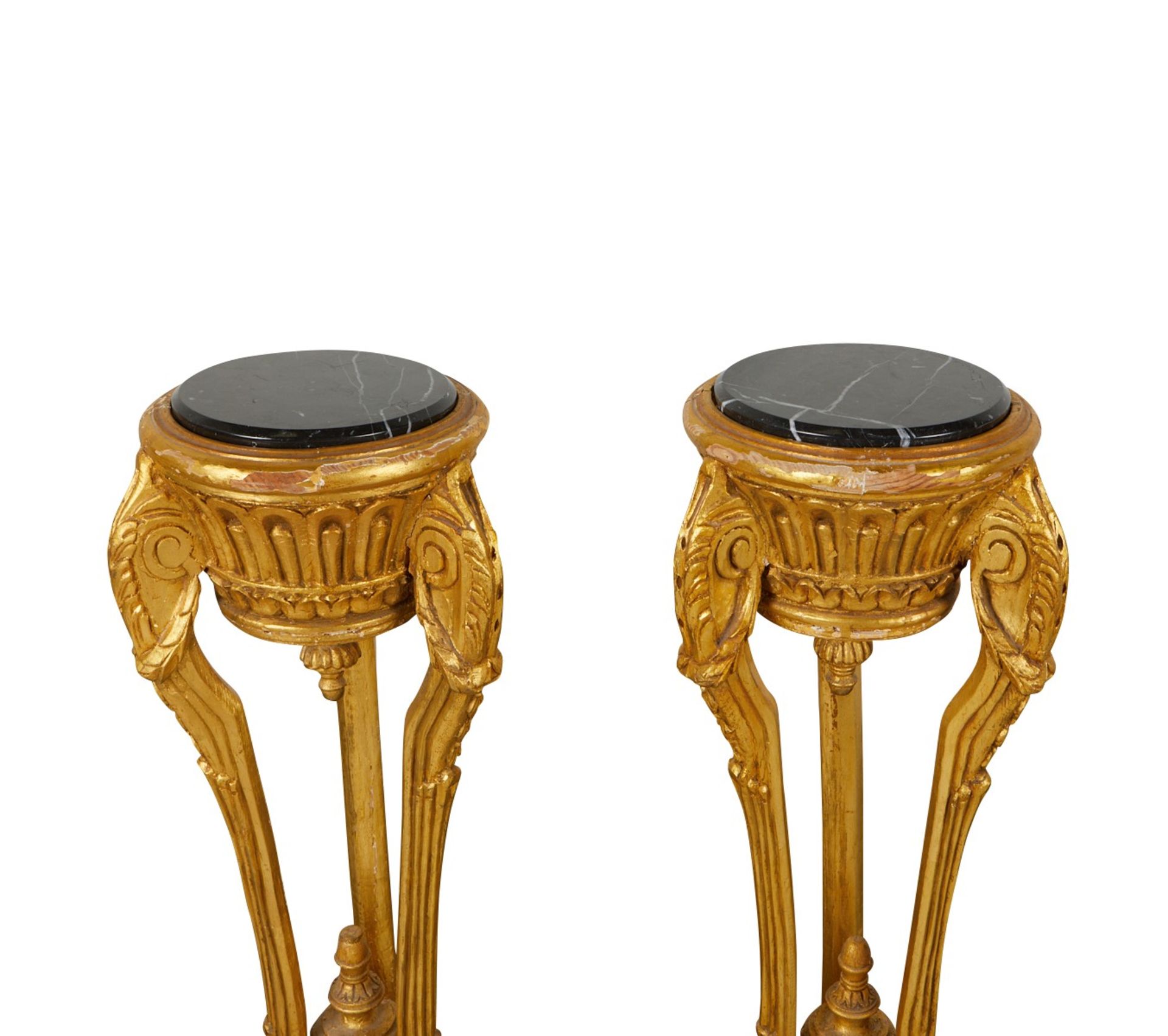 Pair of Continental Gilt Athenienne Pedestals - Image 6 of 16