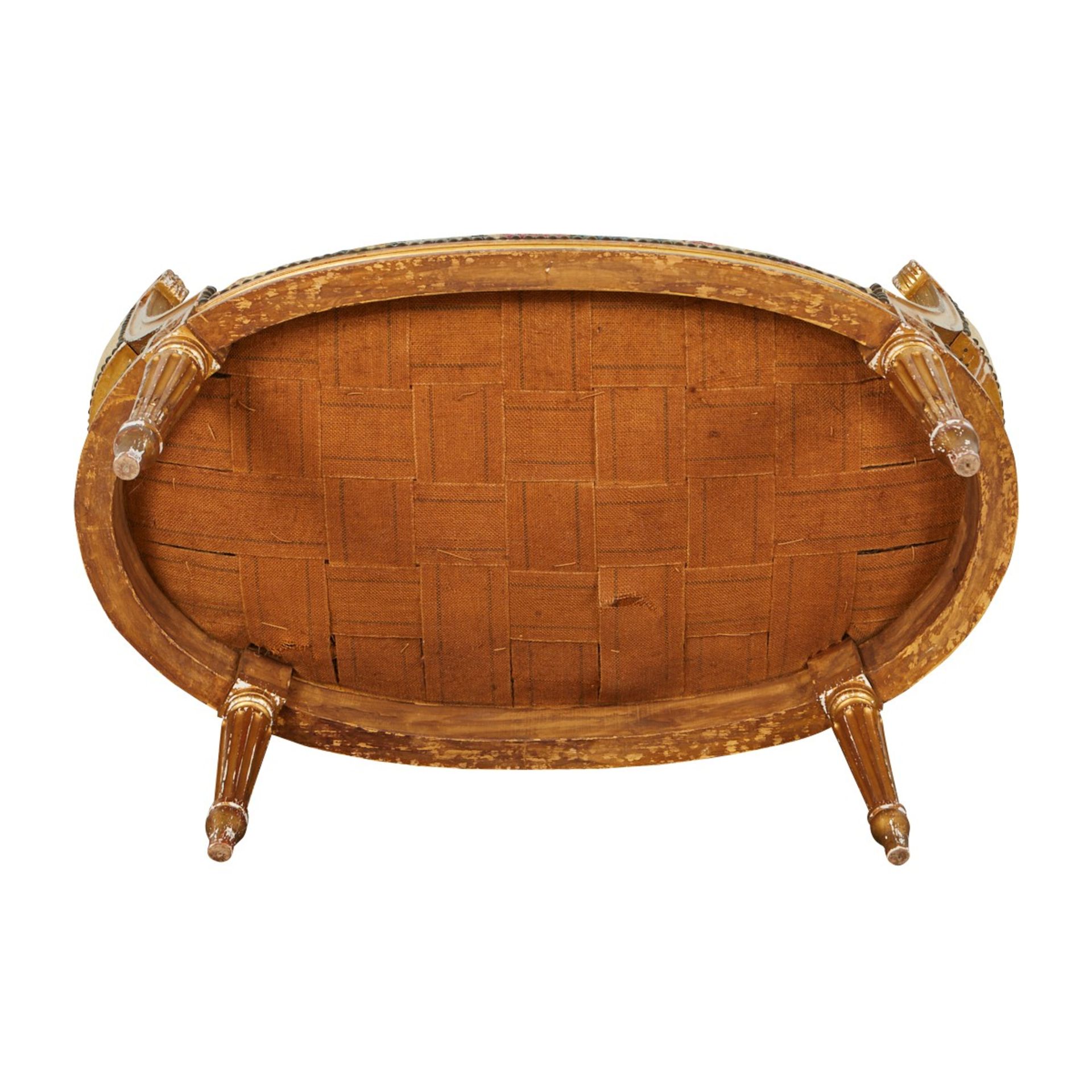 Louis XVI Settee w/ Original Aubusson Upholstery - Image 13 of 13