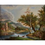 KPM Porcelain Plaque w/ Landscape