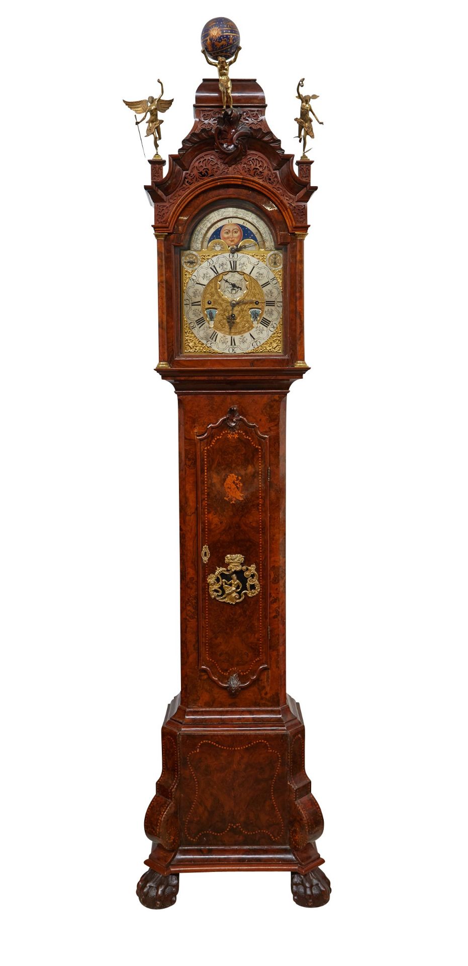Johannes van Wyk Musical Tall Case Clock 18th c. - Image 3 of 19