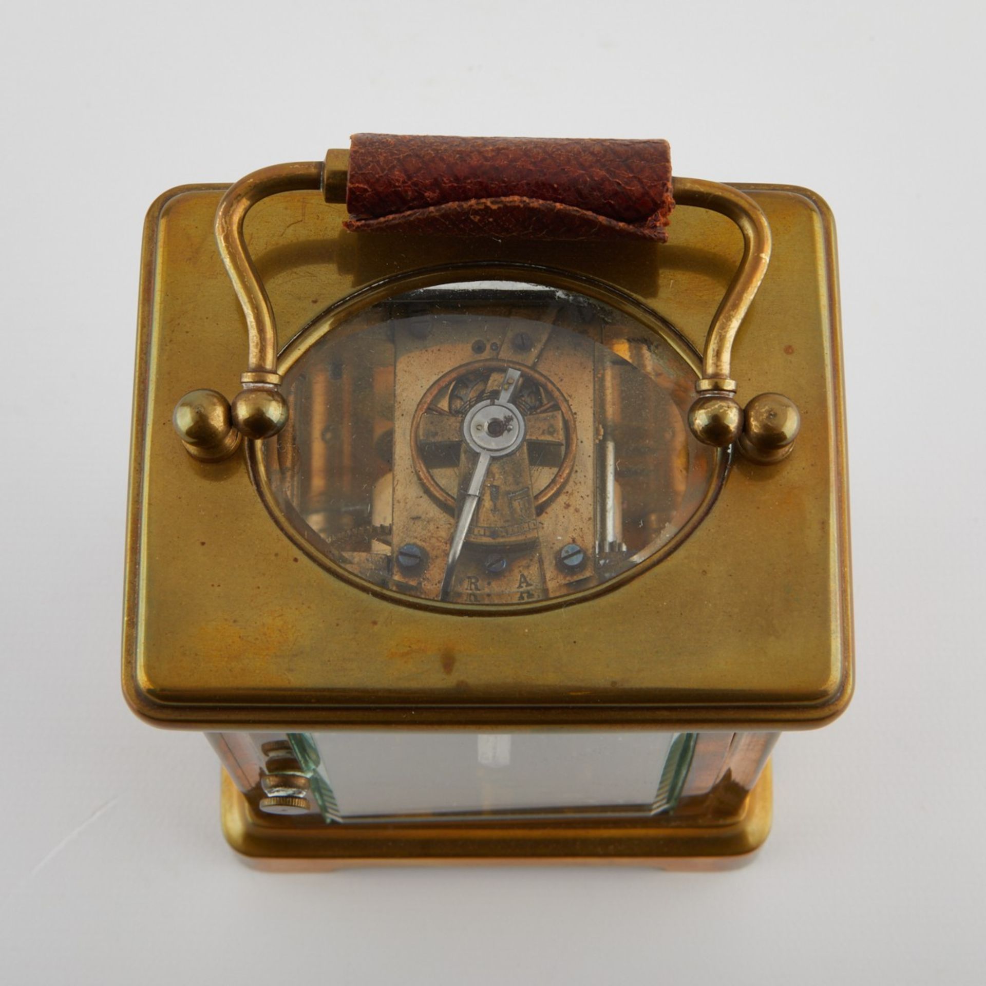 French Brass Carriage Clock w/ Case - Image 7 of 15