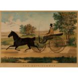 Currier & Ives "The Road - Summer" Print 1853