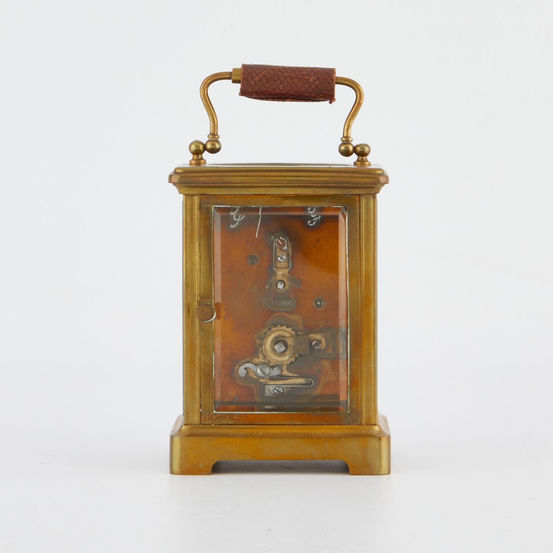 French Brass Carriage Clock w/ Case - Image 4 of 15