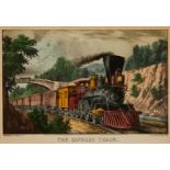 Currier & Ives "The Express Train" Print