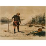 Currier & Ives "Am. Winter Sports: Trout Fishing"