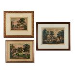 3 Currier & Ives Farm Prints